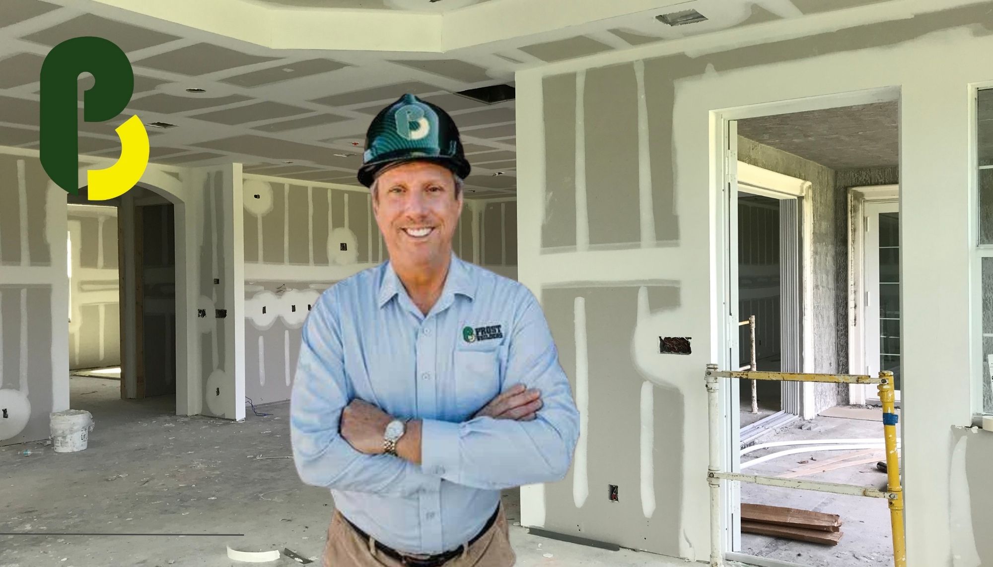 man in new construction
